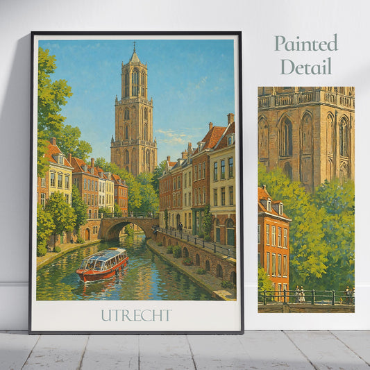 Utrecht Travel Print ~ Netherlands Travel Poster