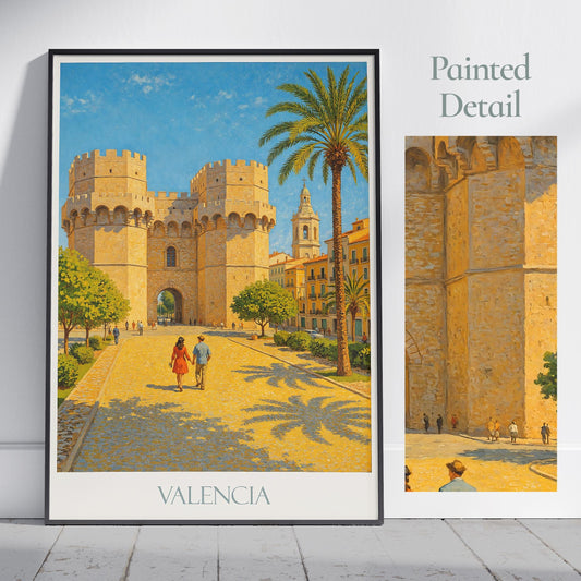Valencia Travel Print ~ Spain Travel Poster |