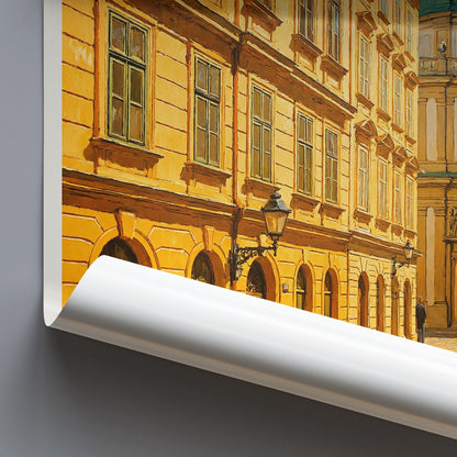 Vienna Travel Print, Peterskirche ~ Austria Travel Poster