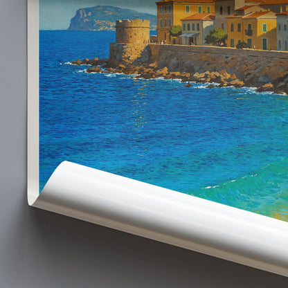 Alghero Travel Print ~ Sardinia Italy Travel Poster