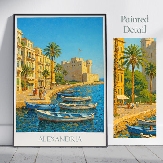 Alexandria Travel Print ~ Egypt Travel Poster |