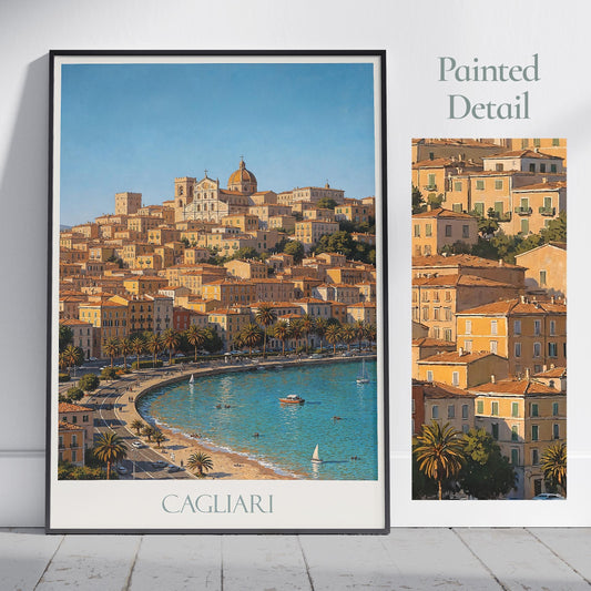 Cagliari Travel Print ~ Sardinia Italy Travel Poster