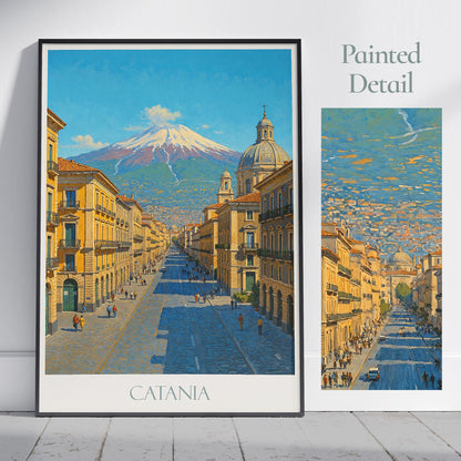 Catania Travel Print ~ Sicily Italy Travel Poster