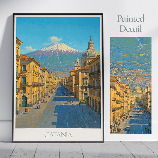 Catania Travel Print ~ Sicily Italy Travel Poster