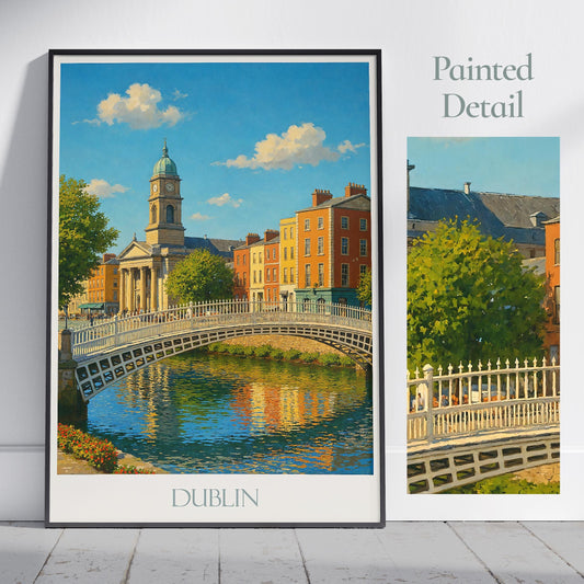 Dublin Travel Print ~ Ireland Travel Poster |