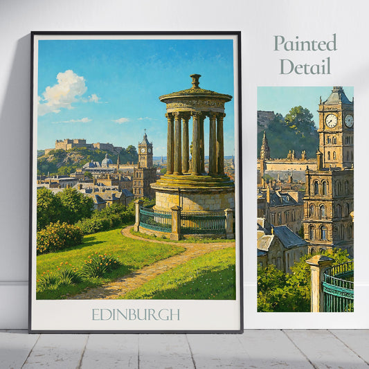 Edinburgh Travel Print ~ Scotland Travel Poster