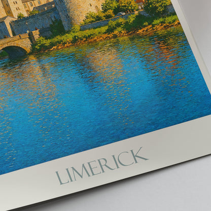 Limerick Travel Print ~ Ireland Travel Poster |