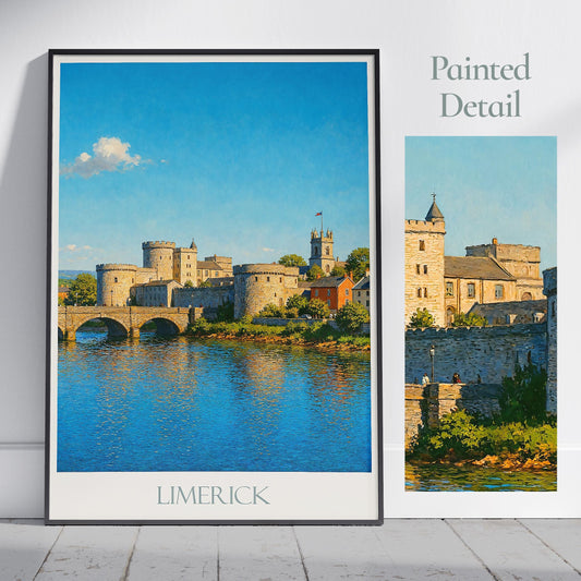 Limerick Travel Print ~ Ireland Travel Poster |