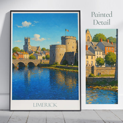 Limerick Travel Print ~ Ireland Travel Poster |