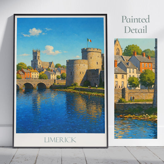 Limerick Travel Print ~ Ireland Travel Poster |