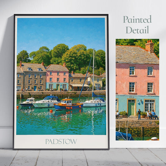 Padstow Travel Print ~ Cornwall Travel Poster |