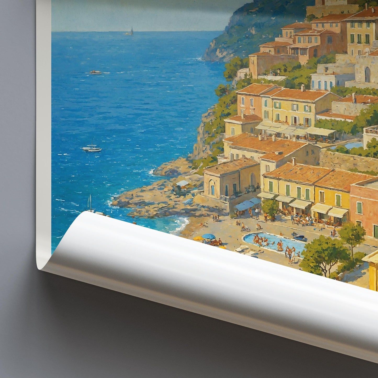 Positano Travel Print, Amalfi Coast ~ Italy Travel Poster