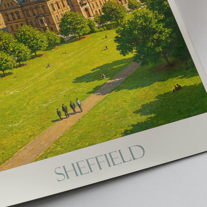Sheffield Travel Print ~ Yorkshire Travel Poster