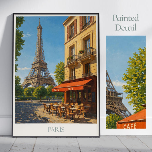 Paris Travel Print, Eiffel Tower ~ France Travel Poster
