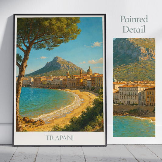 Trapani Travel Print ~ Sicily Italy Travel Poster