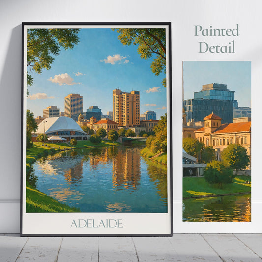 Adelaide Travel Print ~ Australia Travel Poster