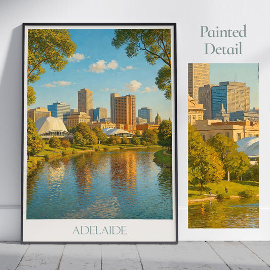 Adelaide Travel Print ~ Australia Travel Poster
