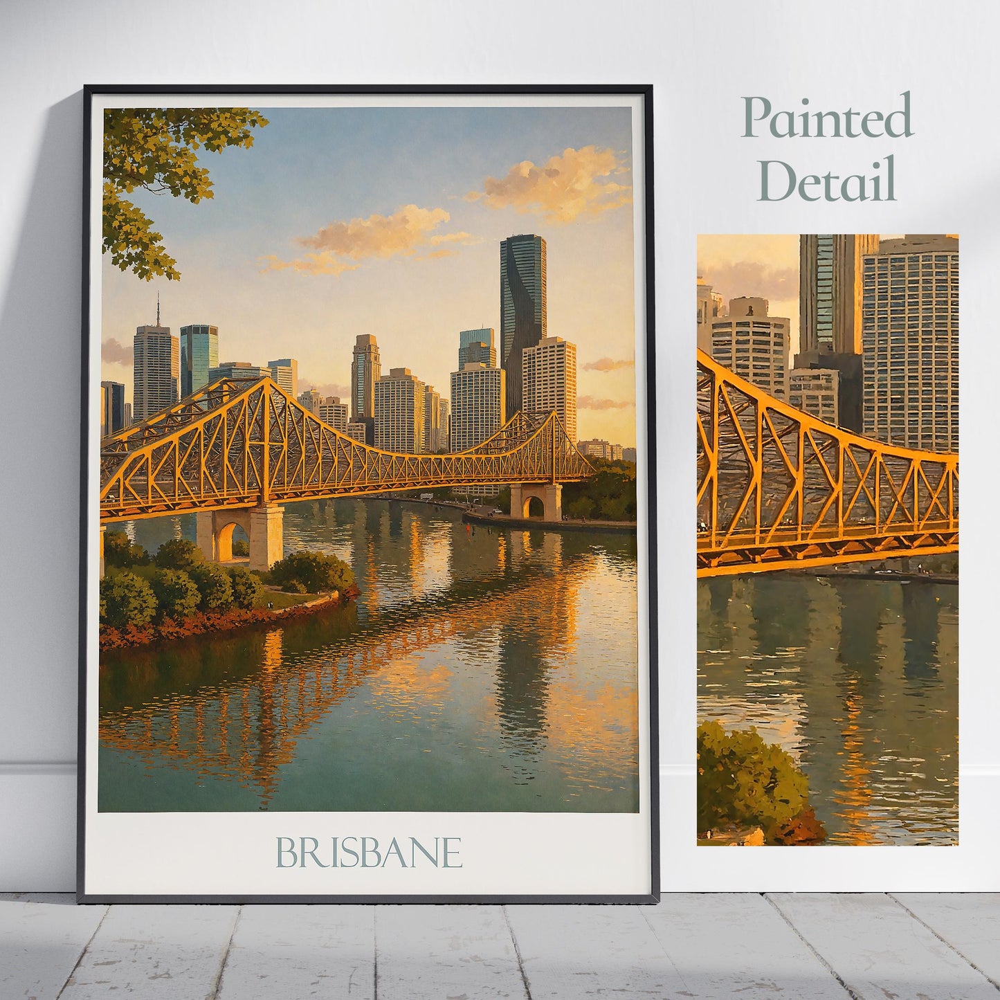 Brisbane Travel Print ~ Australia Travel Poster
