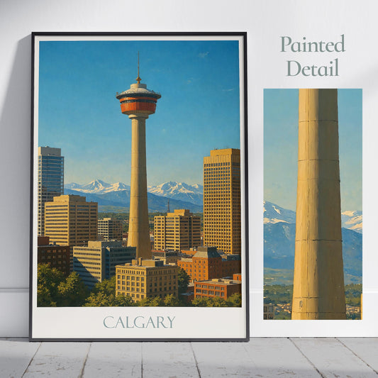 Calgary Travel Print ~ Canada Travel Poster