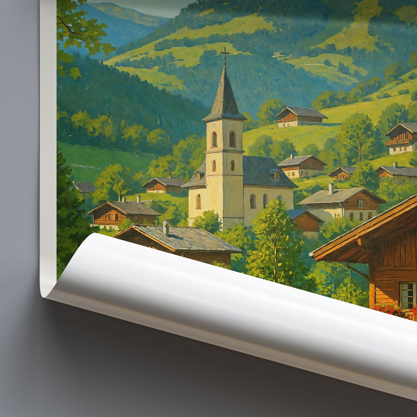 Tyrol Travel Print ~ Austria Travel Poster | Painted Wall Art & Home Decor | Framed Personalized Print | Vacation Travel Gift