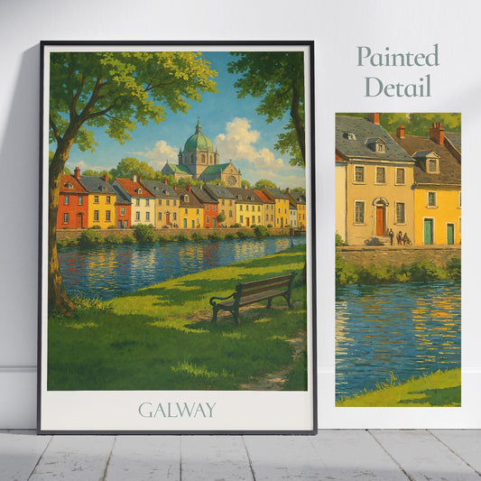 Galway Travel Print ~ Ireland Travel Poster |