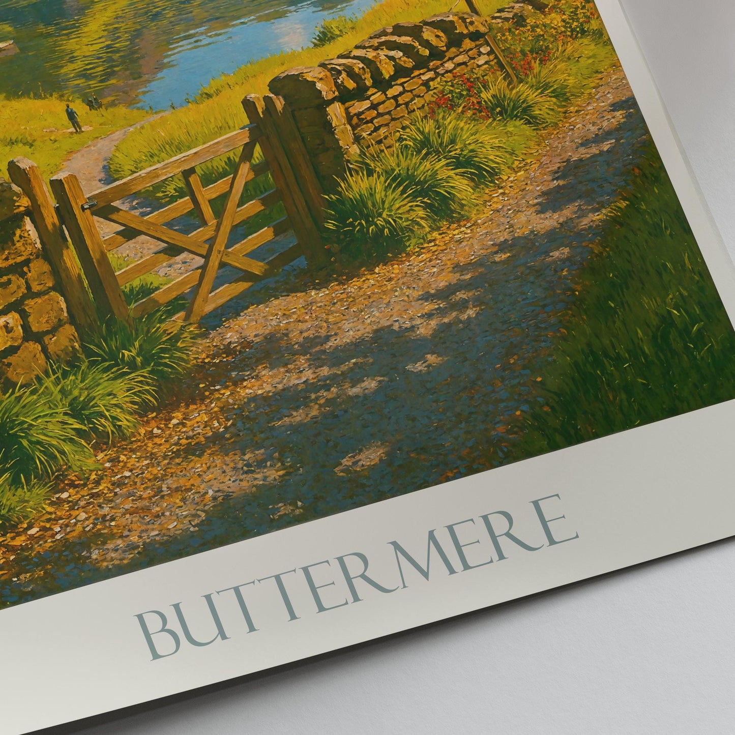 Lake District Travel Print, Buttermere ~ Travel Poster | Framed Painting Print