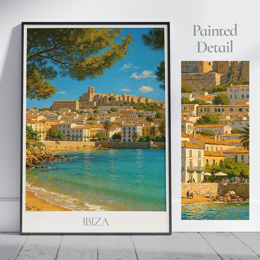 Ibiza Travel Print ~ Spain Travel Poster |