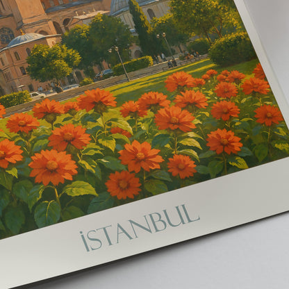 Istanbul Travel Print, Hagia Sophia ~ Turkiye Turkey Travel Poster