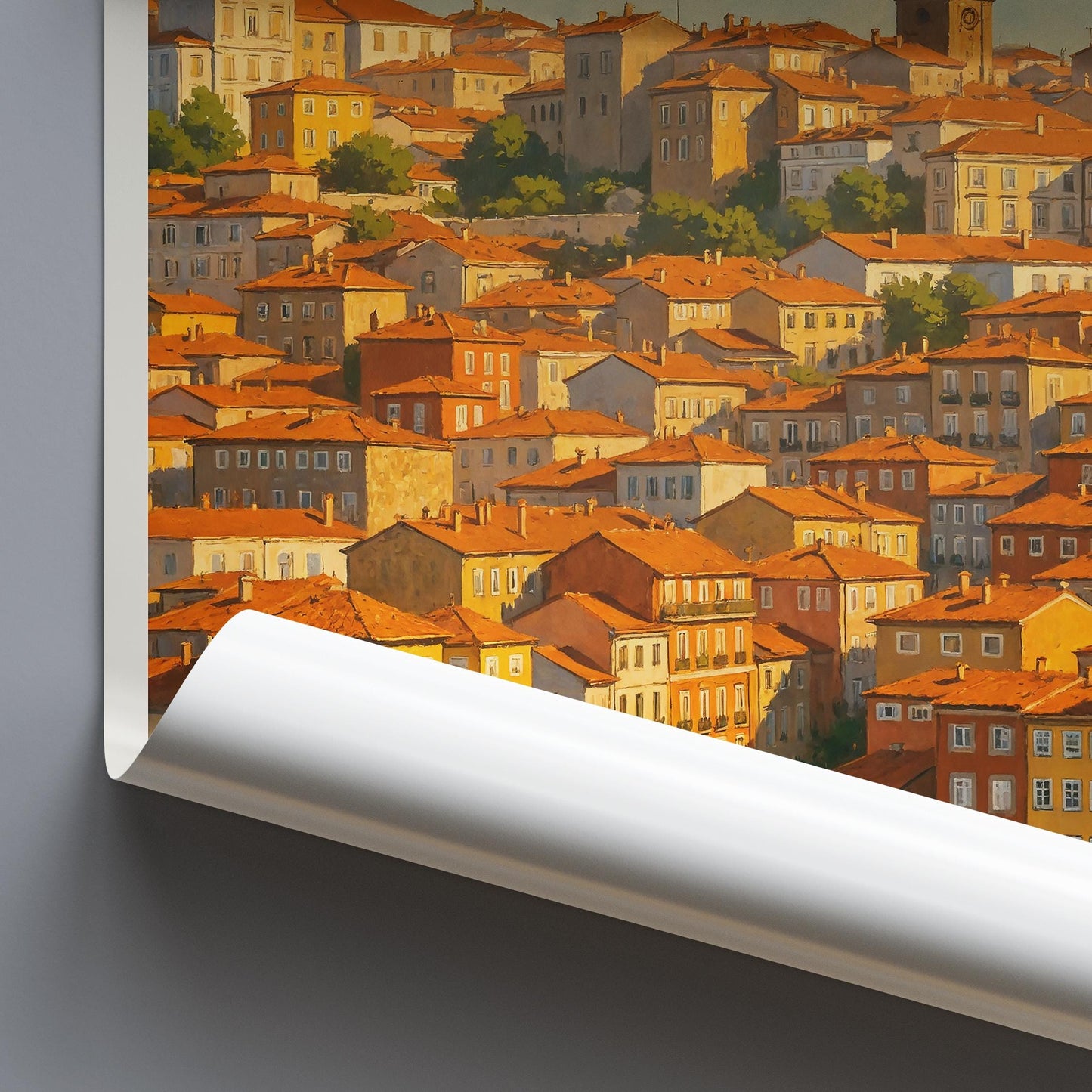 Porto Travel Print, Portugal ~ Travel Poster Wall Art Home Decor Personalized Gift Painting Framed