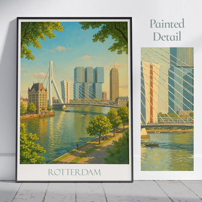 Rotterdam Travel Print ~ Netherlands Travel Poster