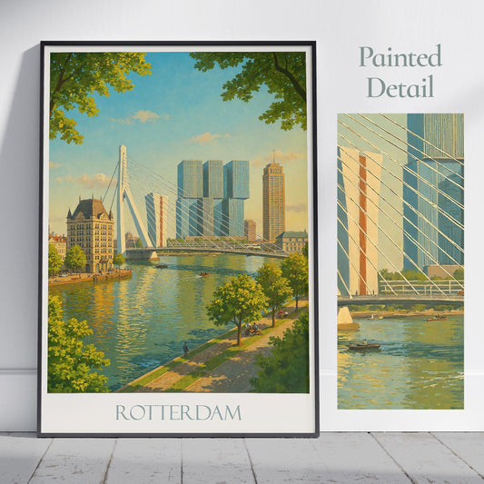 Rotterdam Travel Print ~ Netherlands Travel Poster