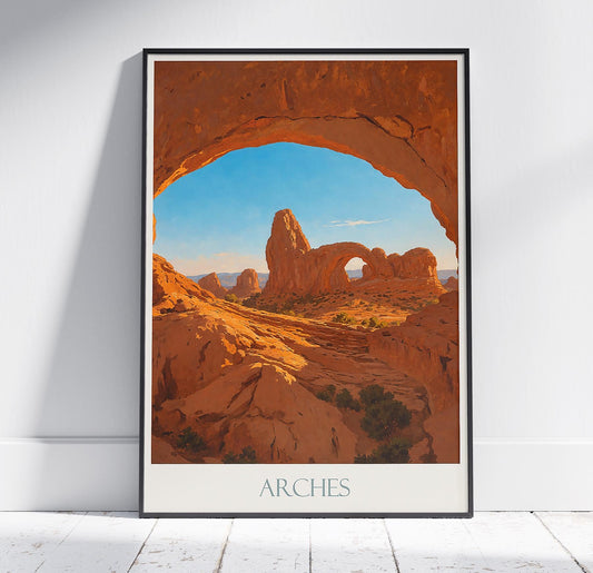 Arches National Park Travel Print, North Window ~ Travel Poster