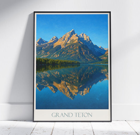 Grand Teton National Park Travel Print ~ Wyoming Travel Poster