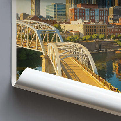 Nashville Travel Print ~ Tennessee Travel Poster |