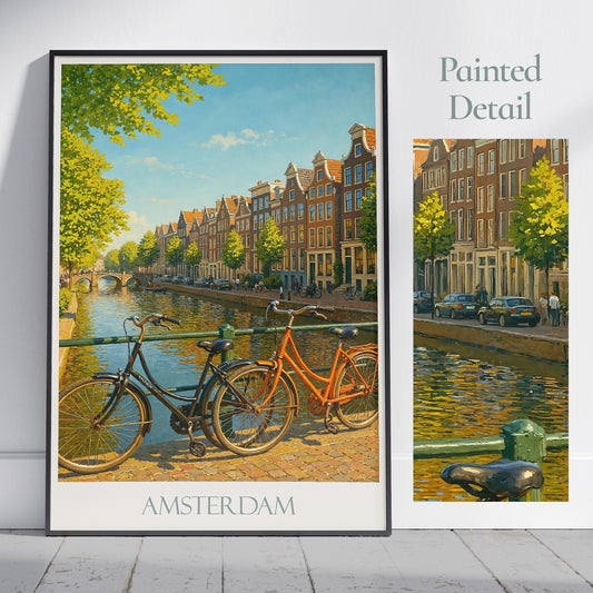 Amsterdam Travel Print ~ Netherlands Travel Poster | Vacation Gift