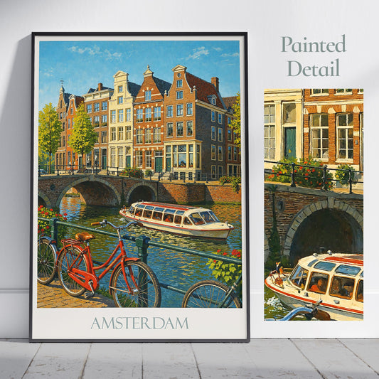 Amsterdam Travel Print ~ Netherlands Travel Poster