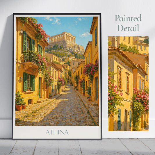 Athens Travel Print ~ Greece Travel Poster