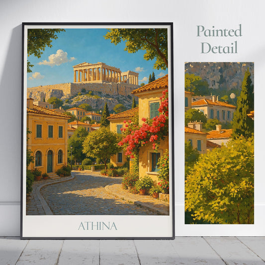 Athens Travel Print ~ Greece Travel Poster