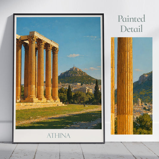 Athens Travel Print ~ Greece Travel Poster