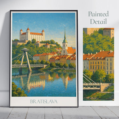 Bratislava Travel Print ~ Slovakia Travel Poster