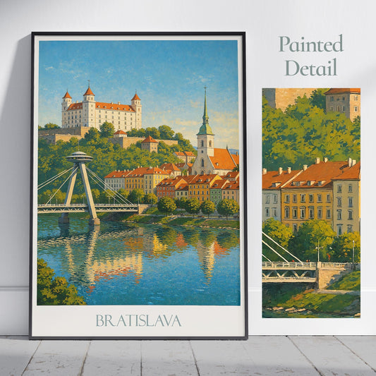 Bratislava Travel Print ~ Slovakia Travel Poster