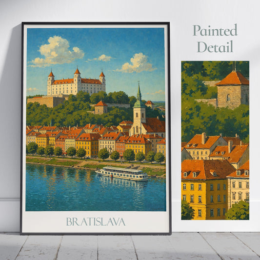 Bratislava Travel Print ~ Slovakia Travel Poster
