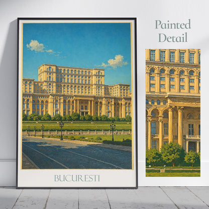 Bucharest Travel Print ~ Romania Travel Poster