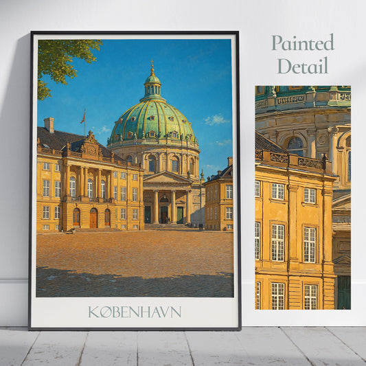 Copenhagen Travel Print ~ Denmark Travel Poster