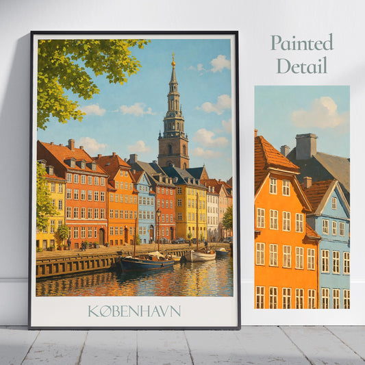 Copenhagen Travel Print ~ Denmark Travel Poster