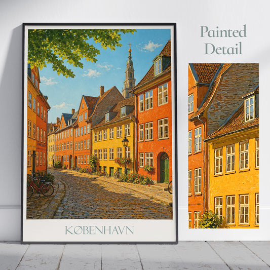 Copenhagen Travel Print ~ Denmark Travel Poster