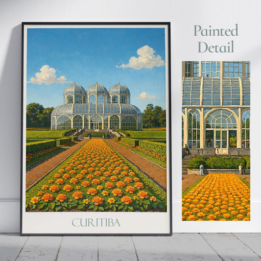 Curitiba Travel Print ~ Brazil Travel Poster