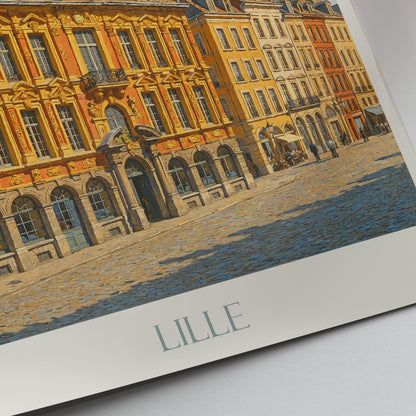 Lille Travel Print ~ France Travel Poster |