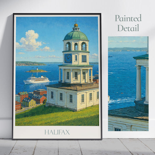 Halifax Travel Print, Nova Scotia ~ Canada Travel Poster