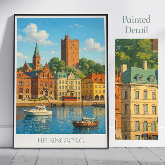 Helsingborg Travel Print ~ Sweden Travel Poster |